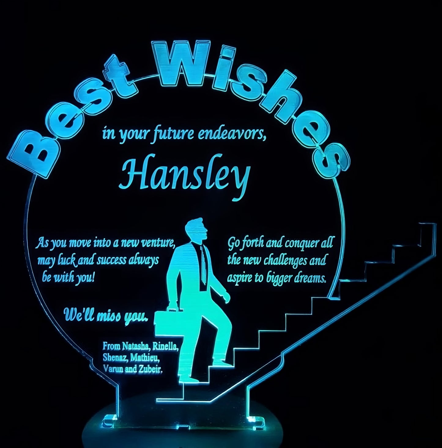 Best Wishes - Farewell Lamp