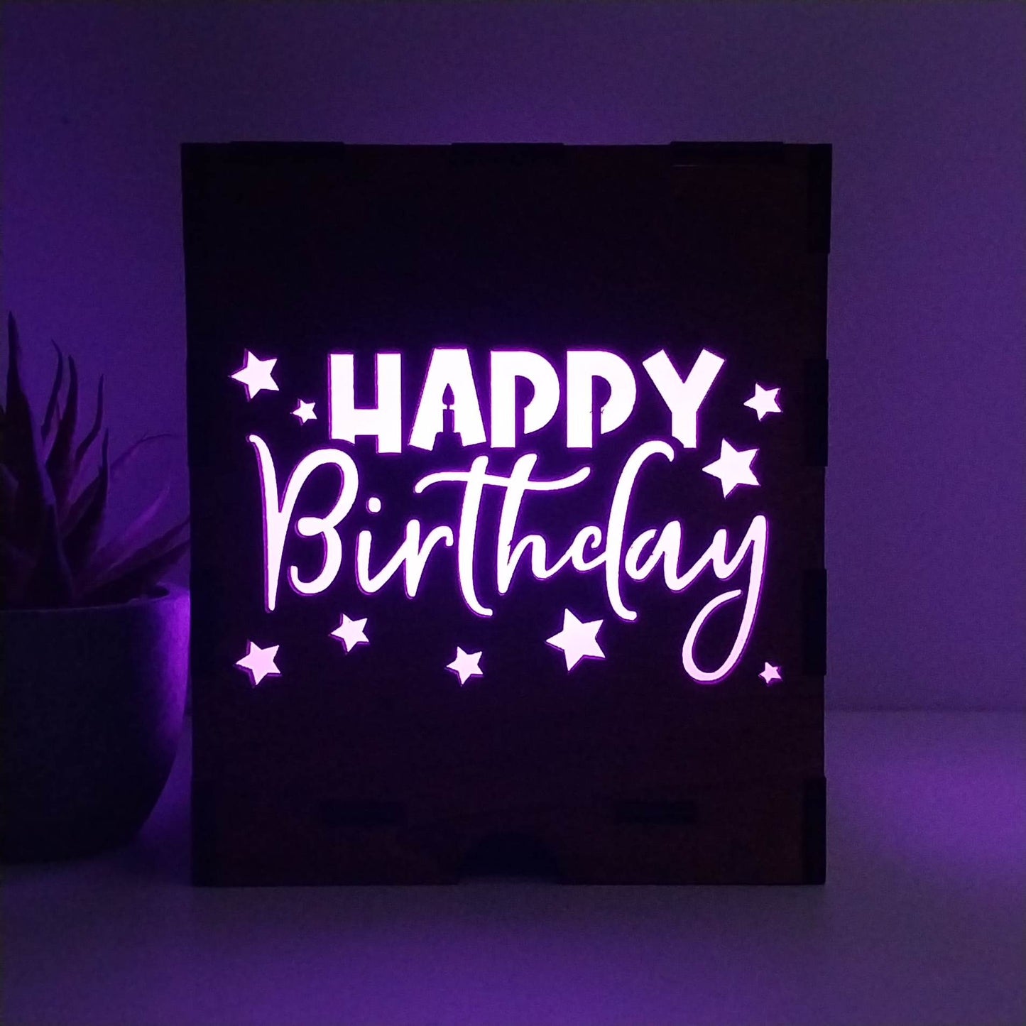 Personalised Monogram Birthday Lamp
