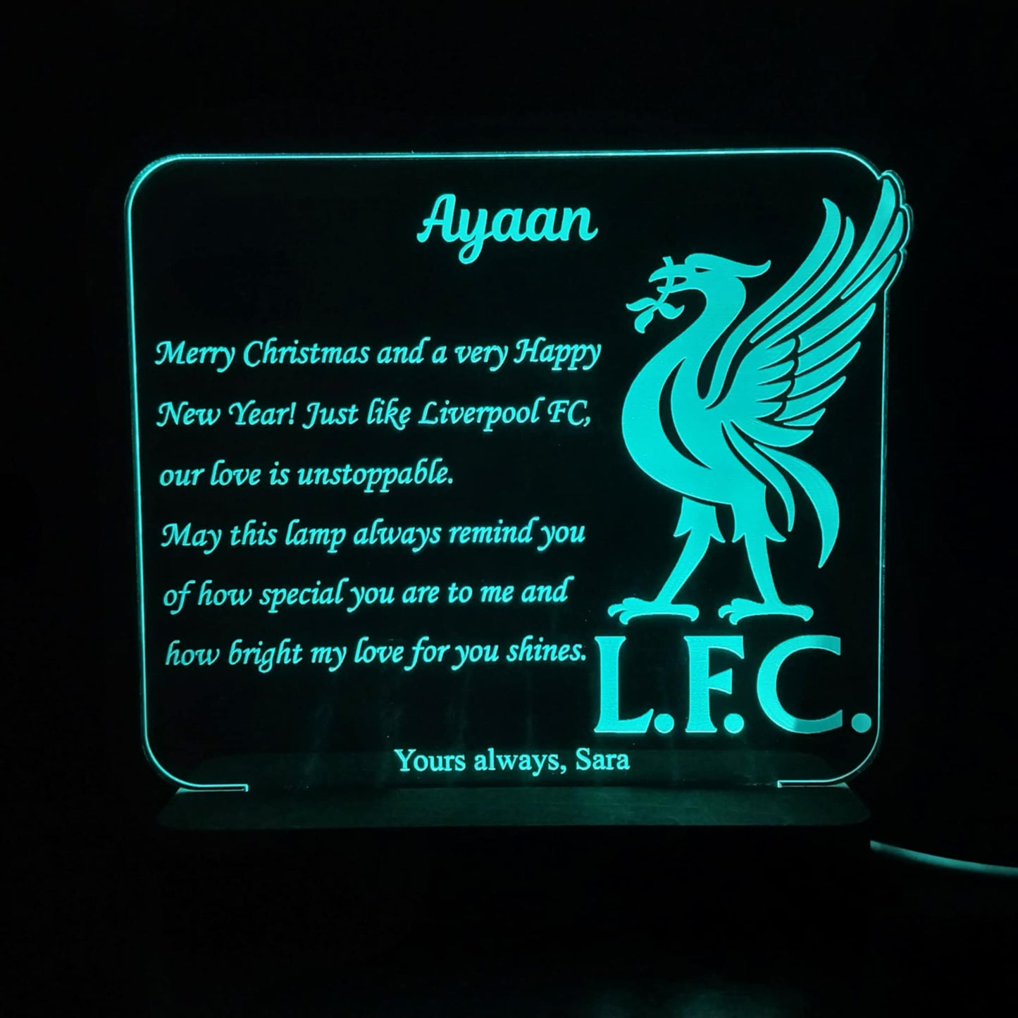 Football Rectangular Lamp