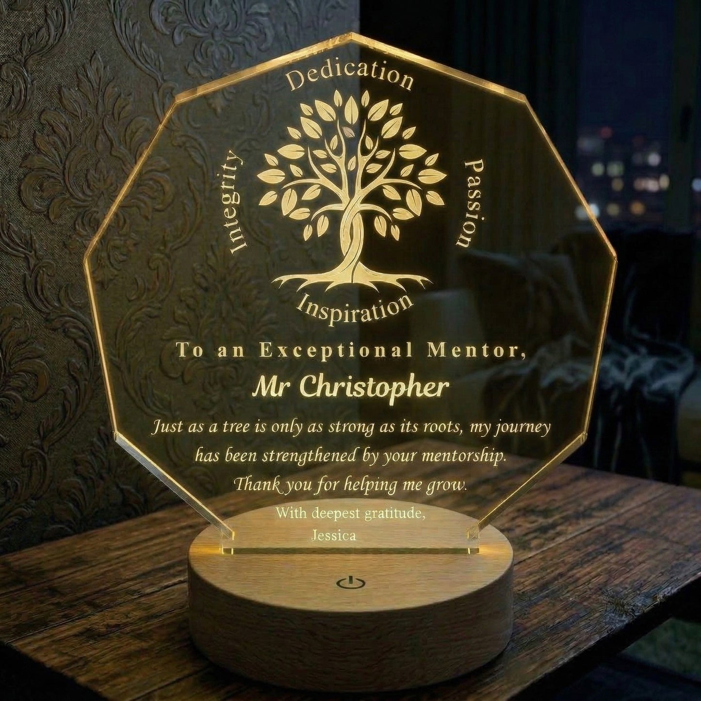 Mentor Appreciation Lamp