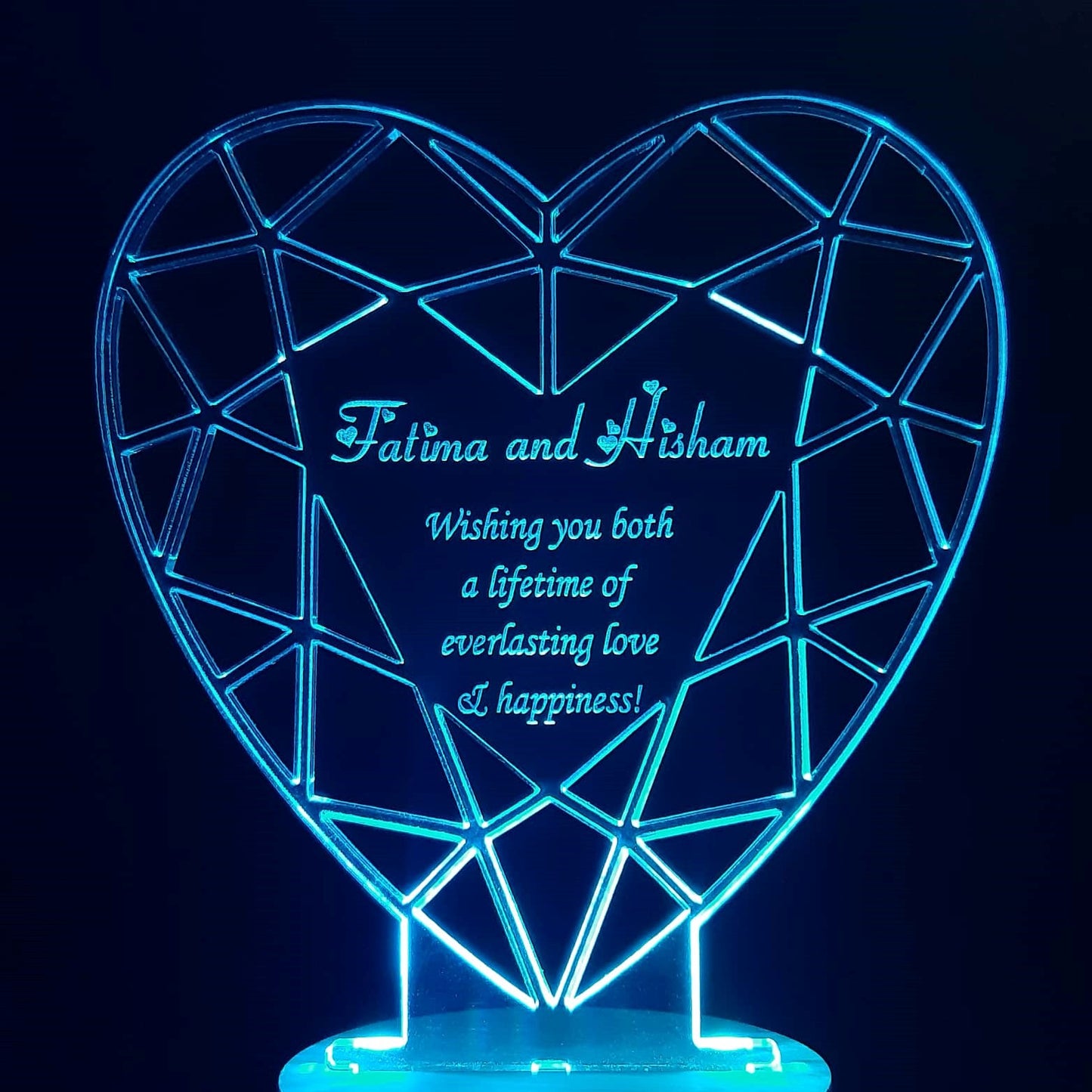 Amazing Heart - Personalised Lamp