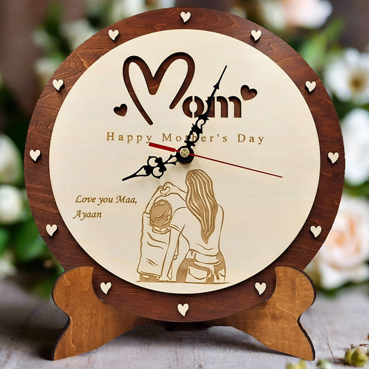 Mom and Son Clock