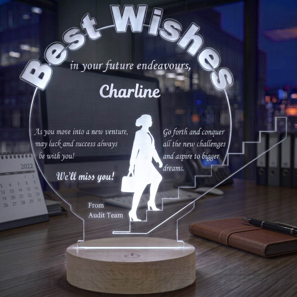 Best Wishes - Farewell Lamp