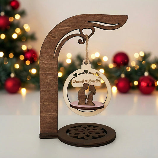 3D Couple Ornament with Stand