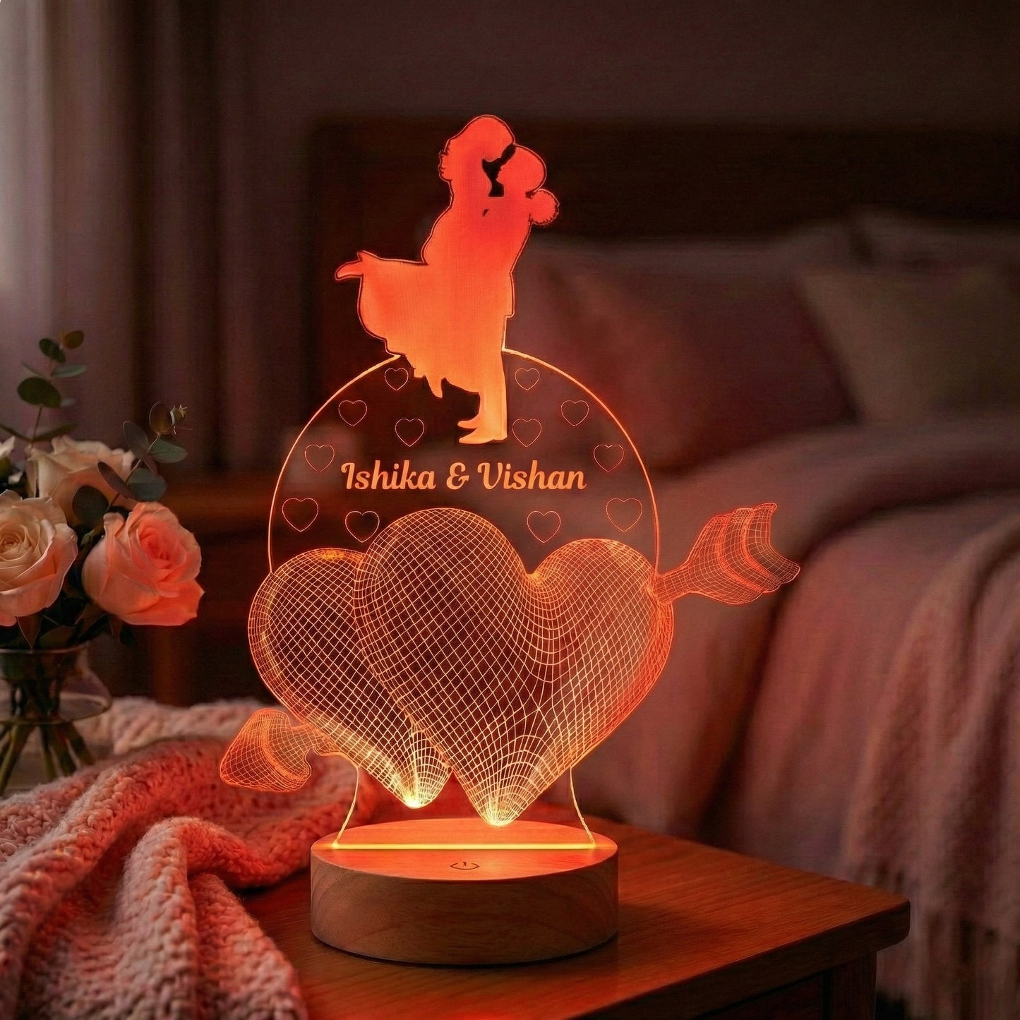 Cupidon Love Arrow - Personalised Lamp