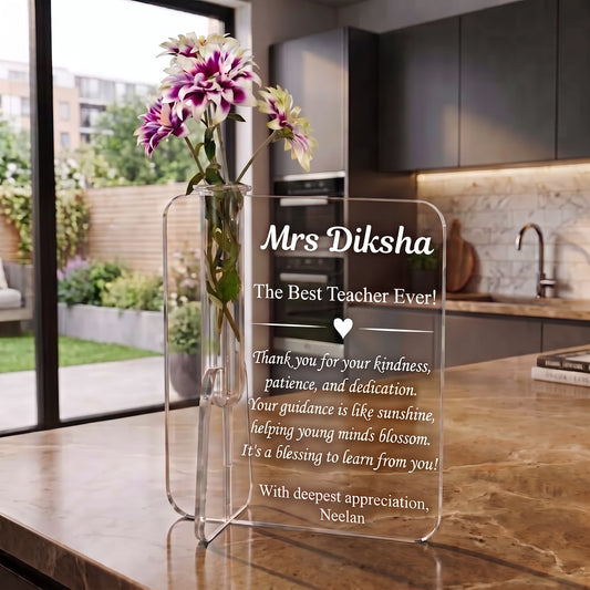 Plaque with Flower Vase – Teacher
