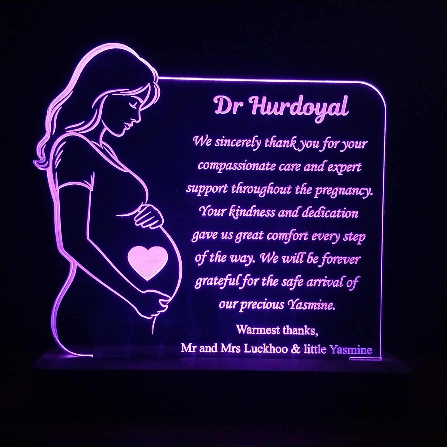 Motherhood Silhouette Lamp