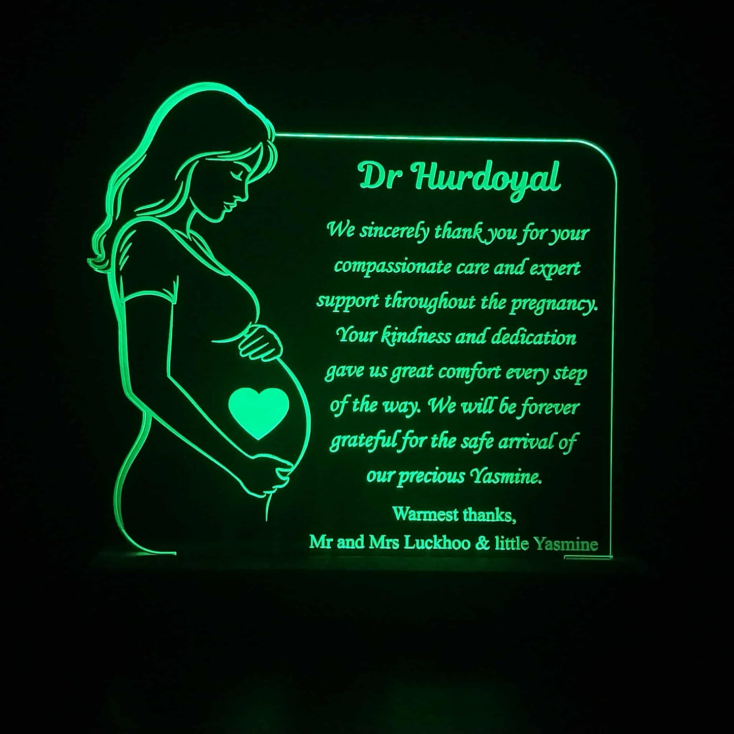 Motherhood Silhouette Lamp