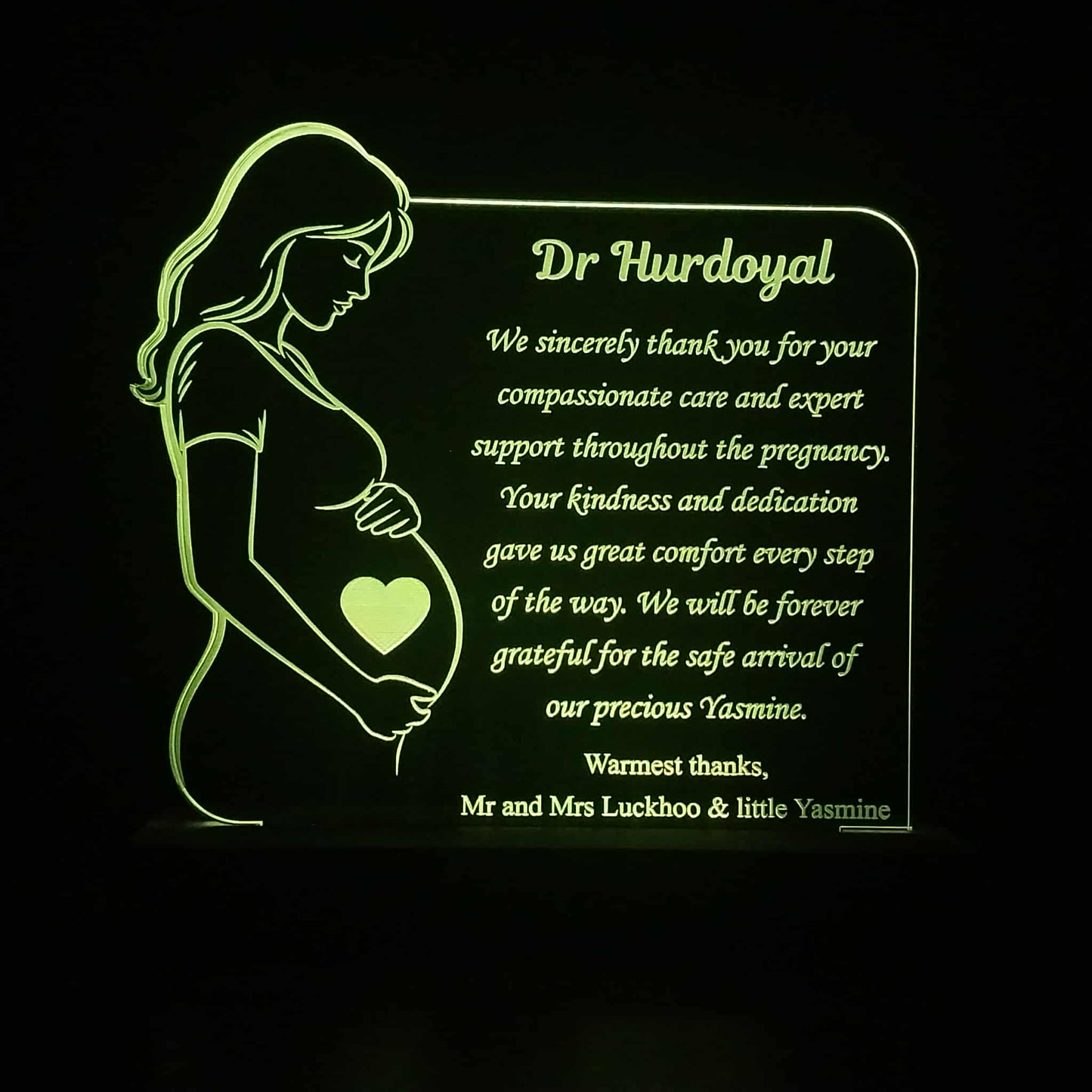 Motherhood Silhouette Lamp