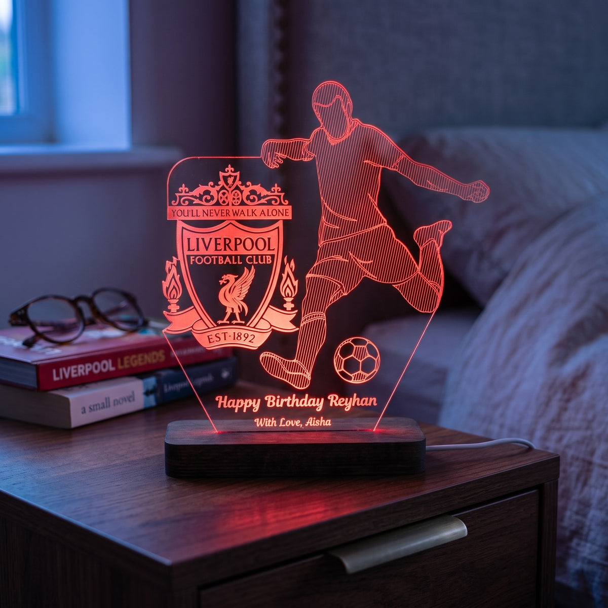 Personalised Football Lamp
