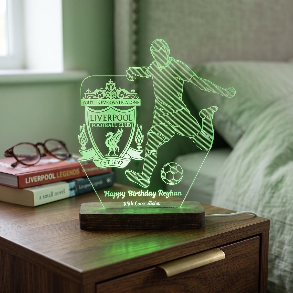 Personalised Football Lamp