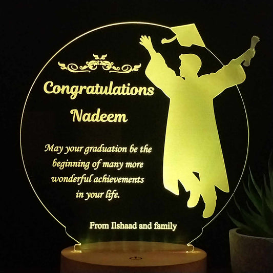 Graduation - Personalised Lamp