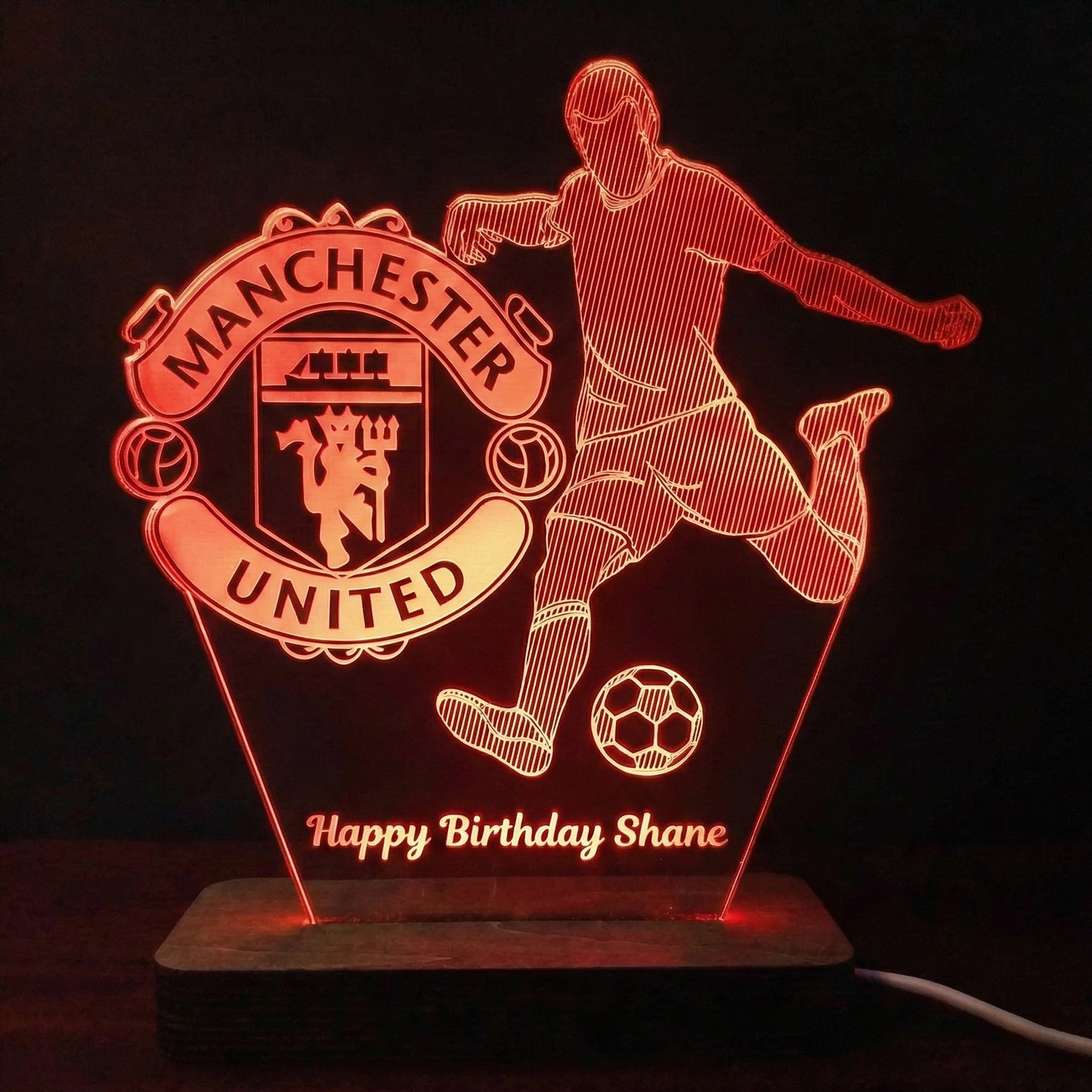 Personalised Football Lamp