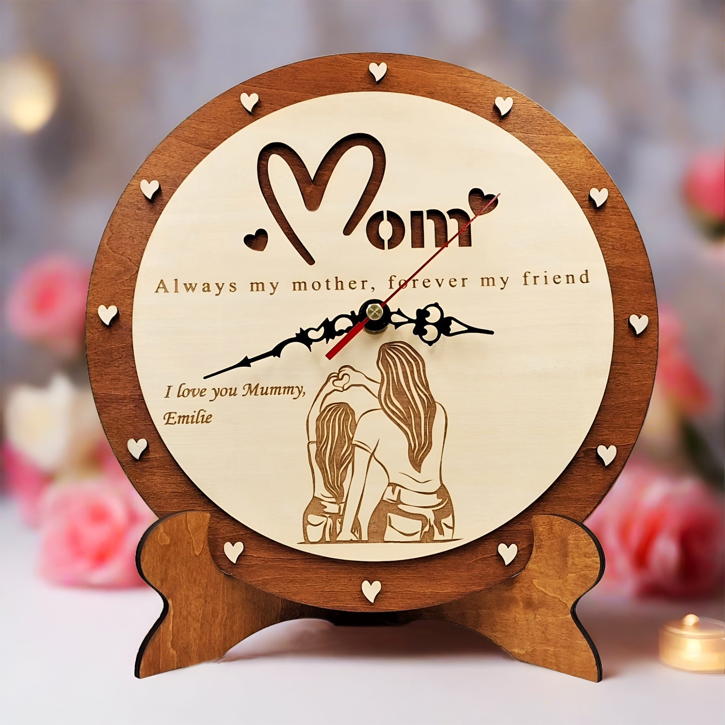 Mom and Daughter Clock