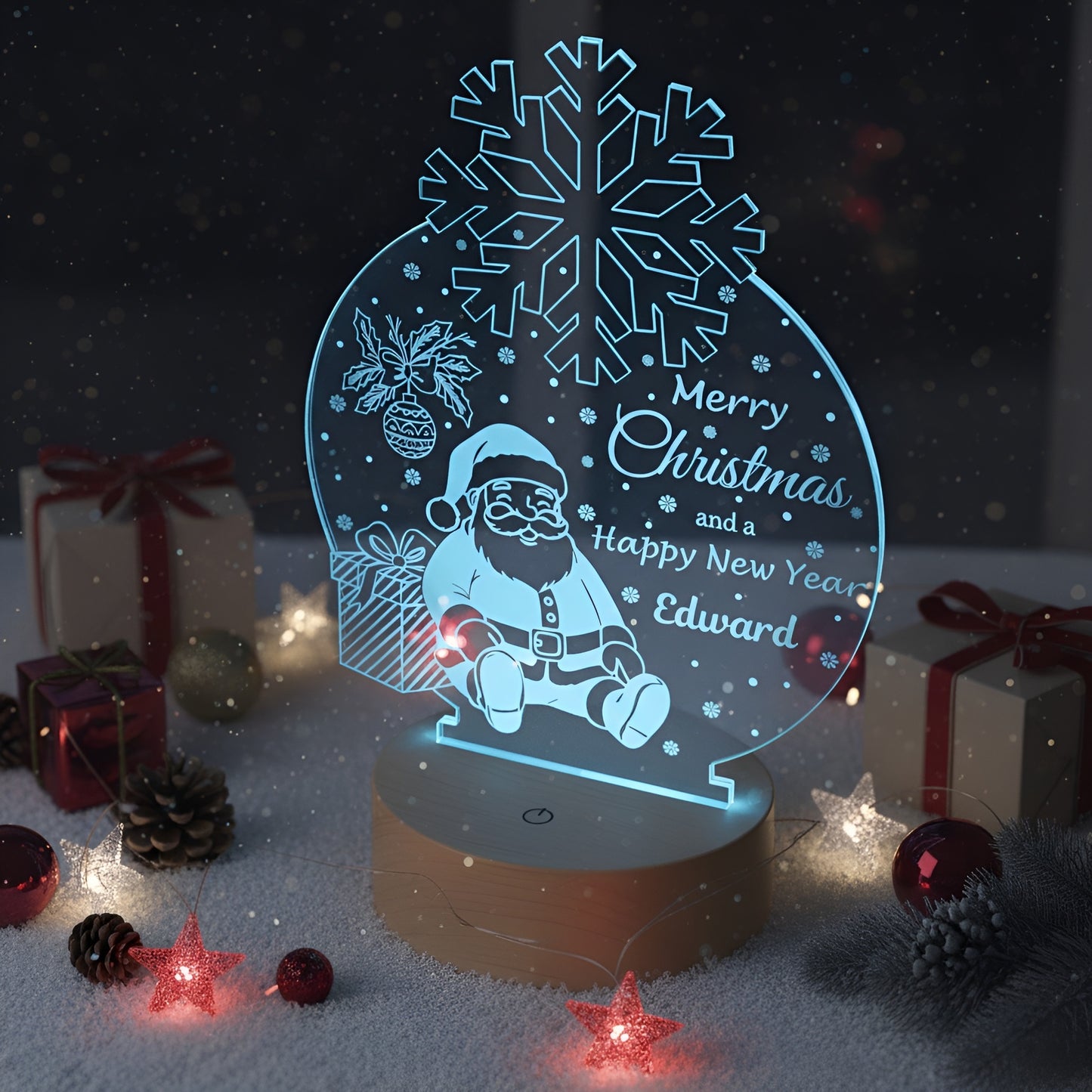 Christmas Santa Lamp