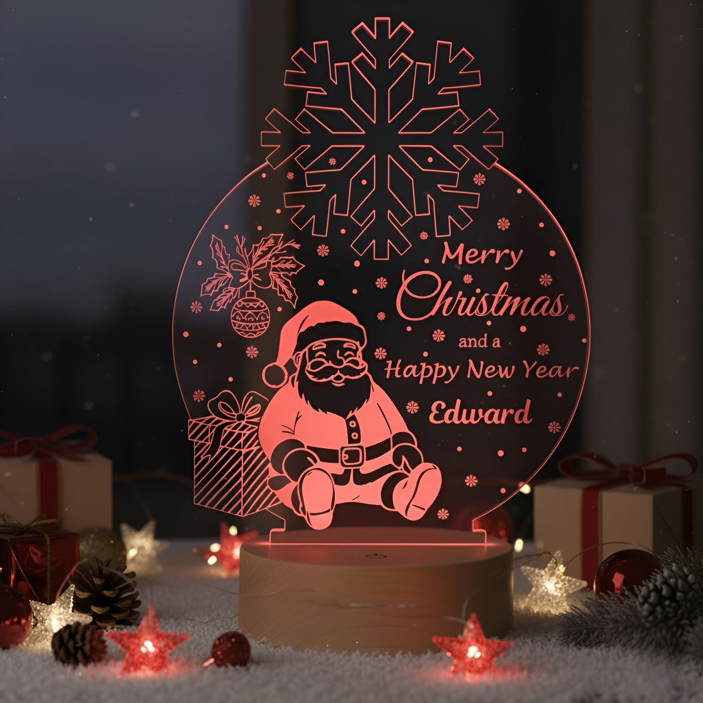 Christmas Santa Lamp