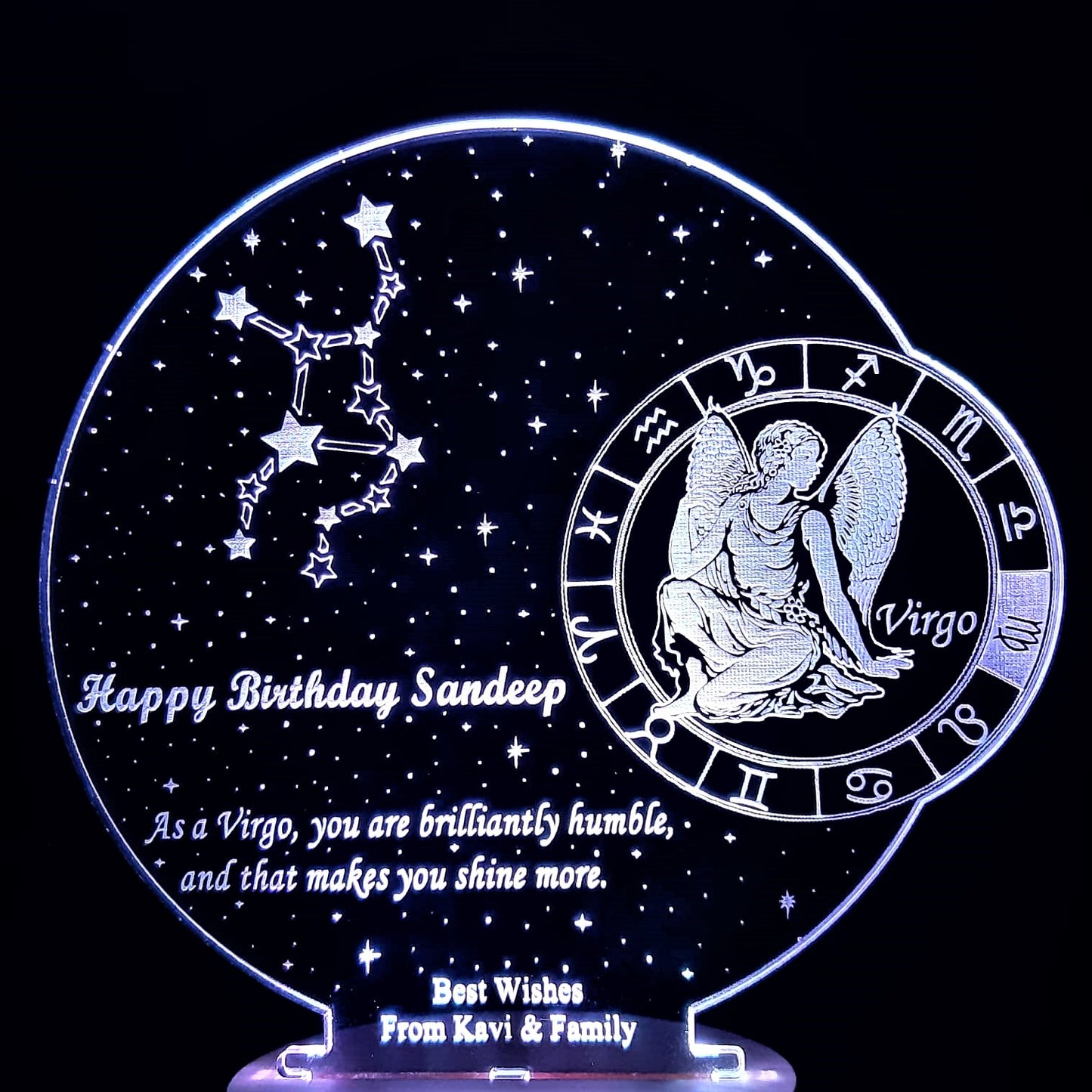 Virgo Horoscope - Personalised Lamp