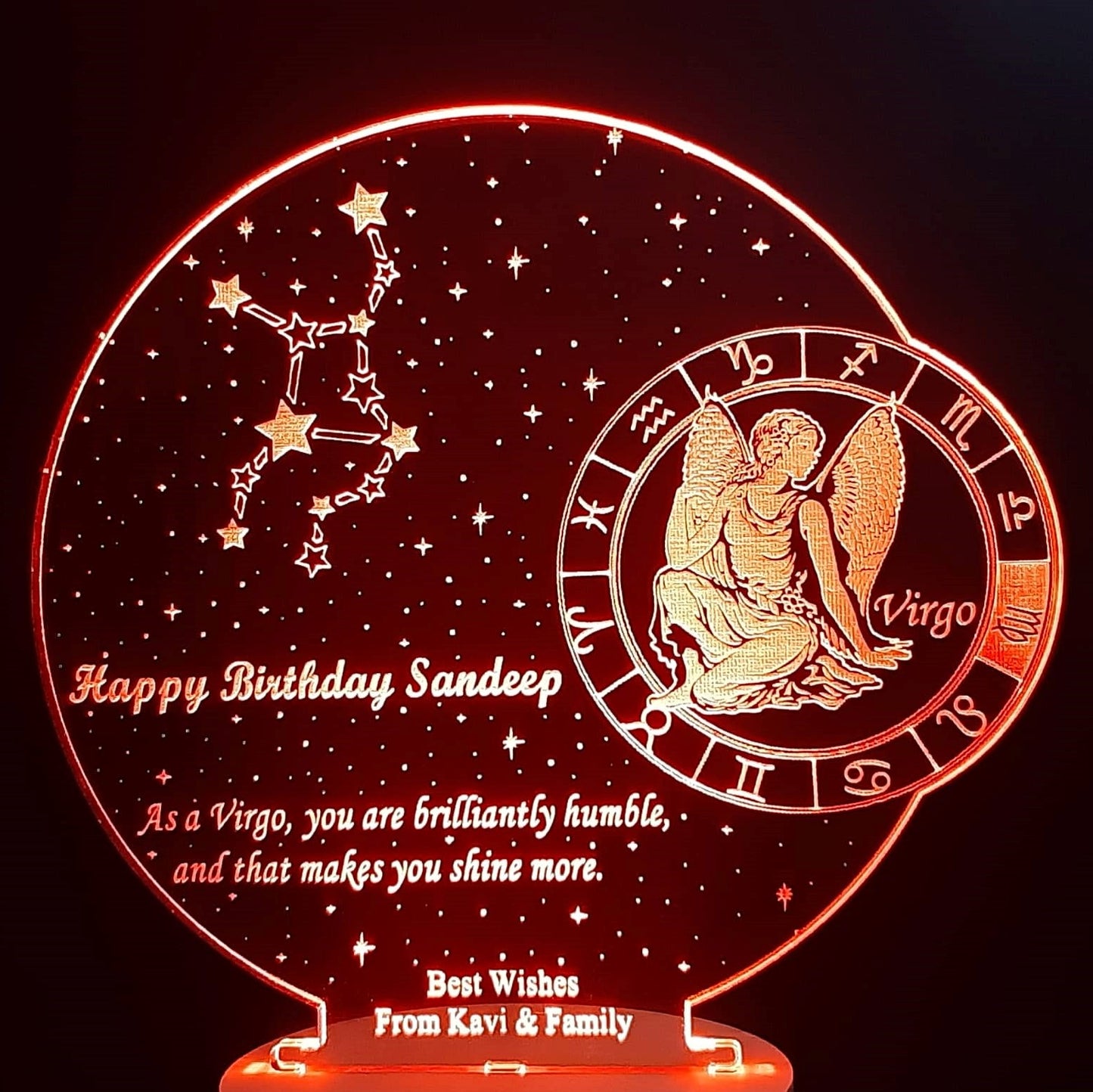 Virgo Horoscope - Personalised Lamp