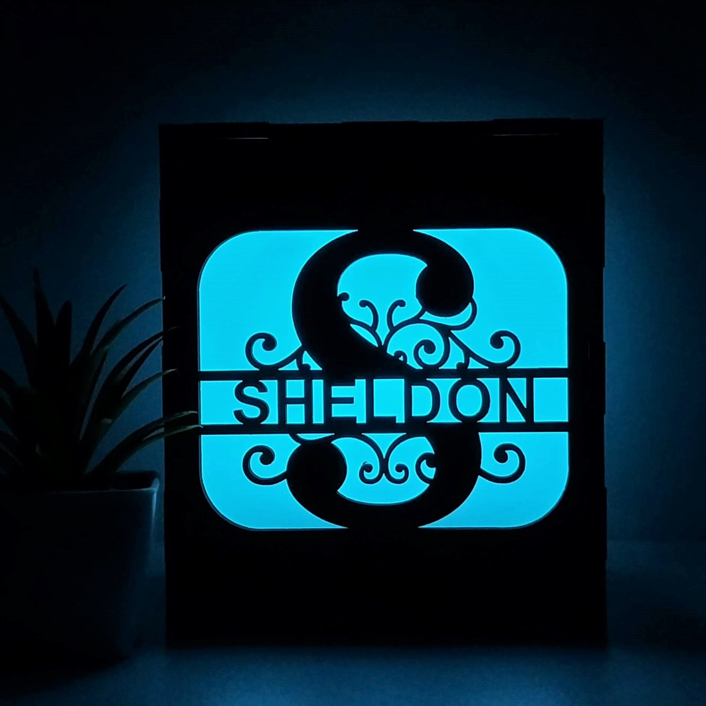 Personalised Monogram Birthday Lamp