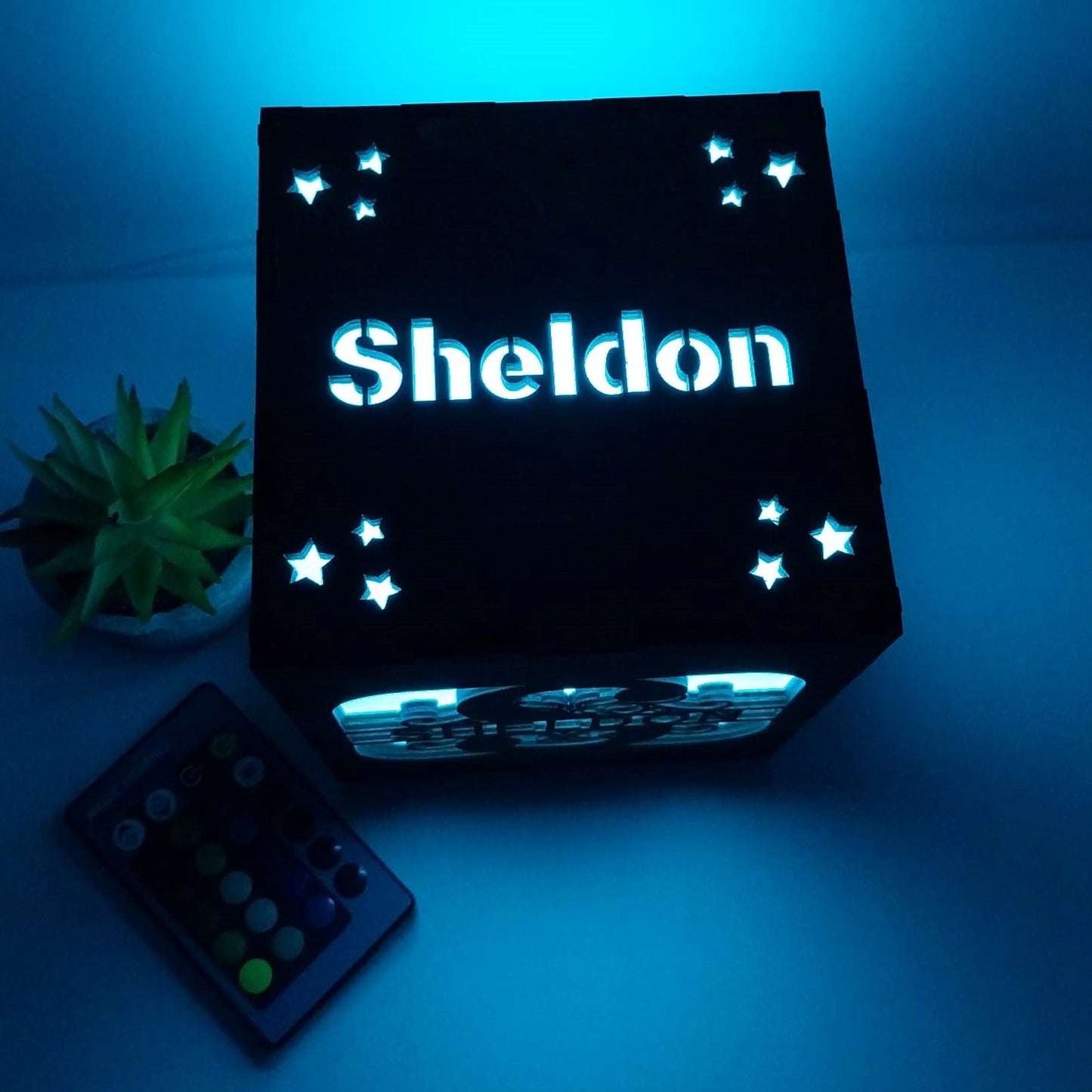 Personalised Monogram Birthday Lamp